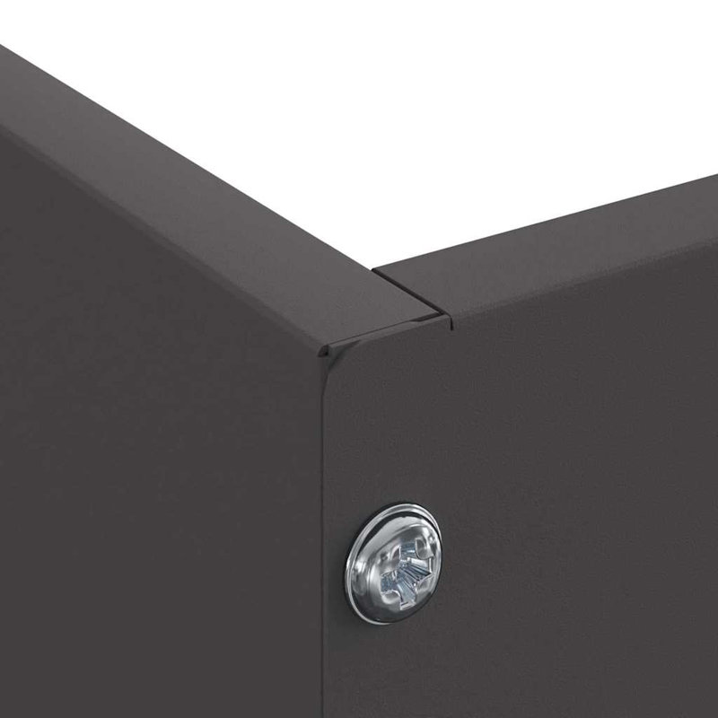 Steel Hardware, Black, 13cm H x 60cm W