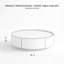 Table basse ronde en noyer 35,4 po-94174793