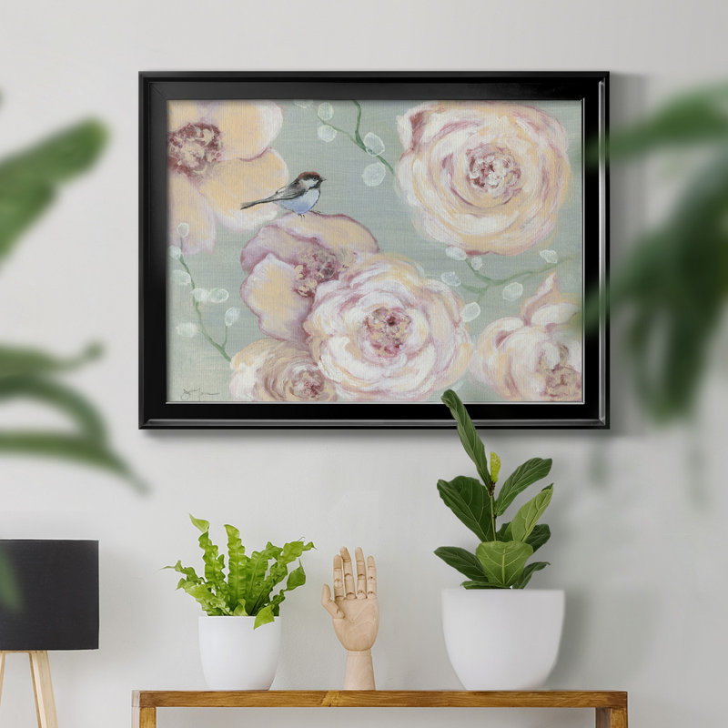 «Blush Melody», reproduction d'art encadrée, Black Framed Canvas, H 18,5 po x l 24,5 po x P 1,5 po