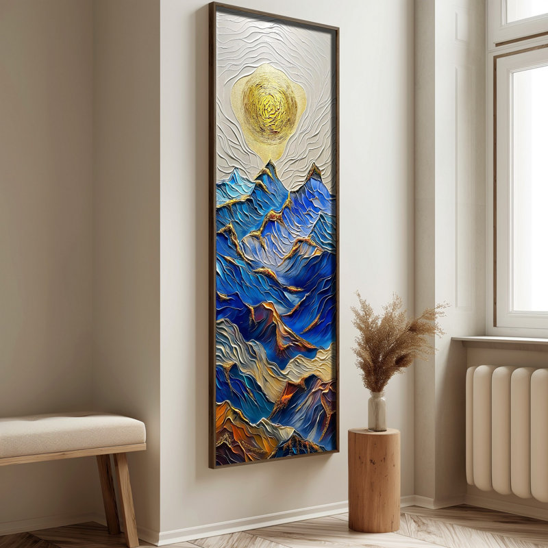 Élégante peinture décorative en panneau de fibres à densité moyenne, 15,8 po x 47,2 po | 100% UV imprimé sur panneau de fibres à densité moyenne de 3 mm avec cadre durable en bois de pin 100% (épaisseur: 0,14 pouce) | Art mural parfait pour le salon, la chambre à coucher et le bureau