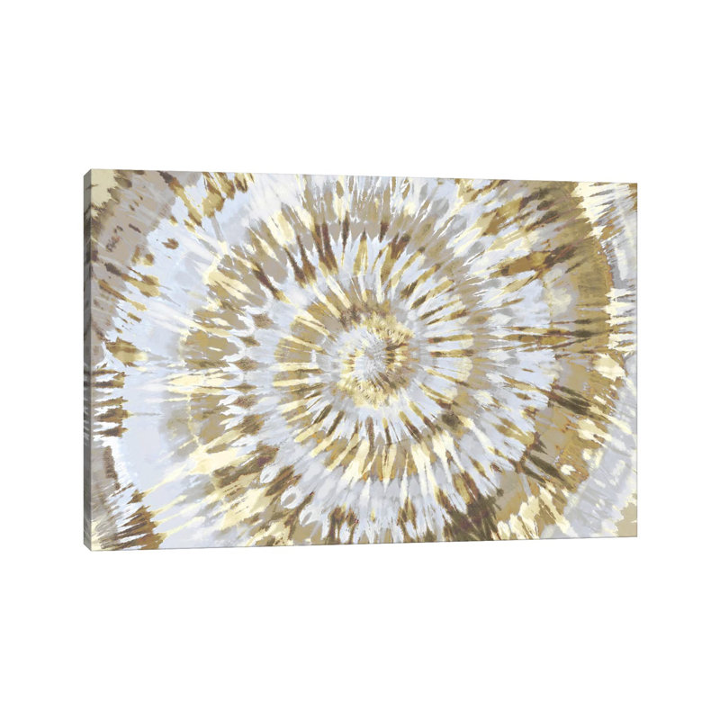 Tie Dye Neutral by Molly Kearns - Painting on Canvas, Wrapped Canvas, 45.72cm H x 66.04cm W x 1.91cm D