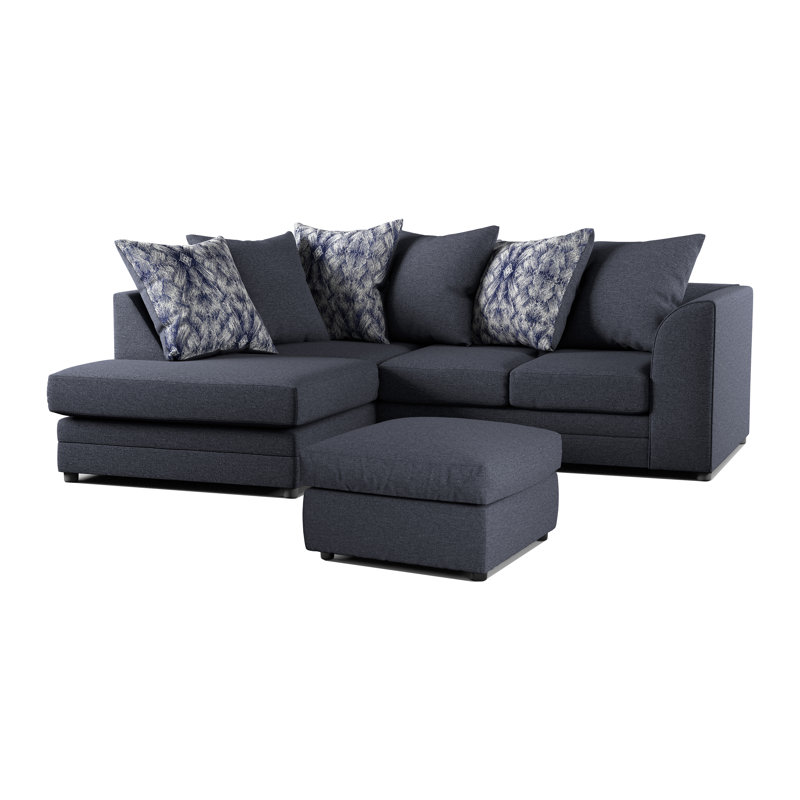 Folcroft 2 - Piece Living Room Set,  Left Hand Facing, Navy