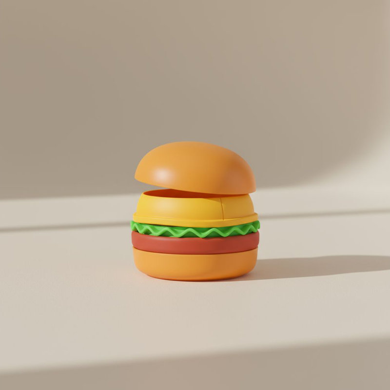 Bol 5-en-1 Burger à alimentation lente pour animaux, bol pour chien à alimentation lente avec base antidérapante
