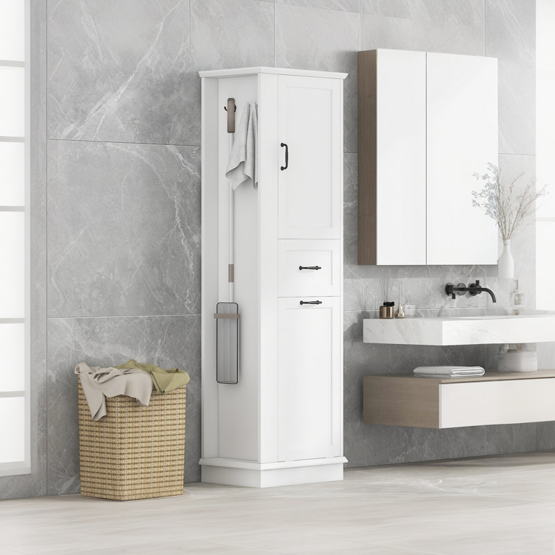 Armoires de rangement hautes modernes - Compartiments inclinables, tablettes réglables, convenant aux salles de bain et à l'organisation à la maison