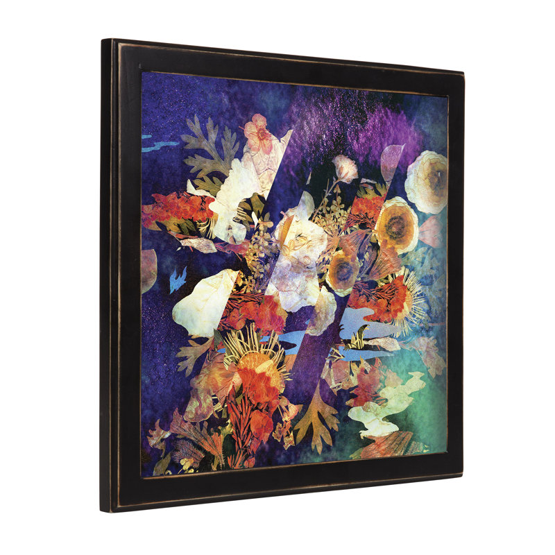 Cadre photo en bois et vinyle, Noir