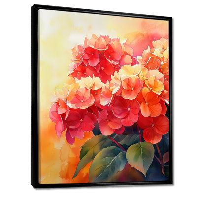 «Hydrangeas In The Autumn Light I - Hydrangea», reproduction sur toile