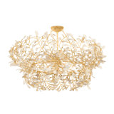 Maybrook Chandelier in Vintage Gold Leaf