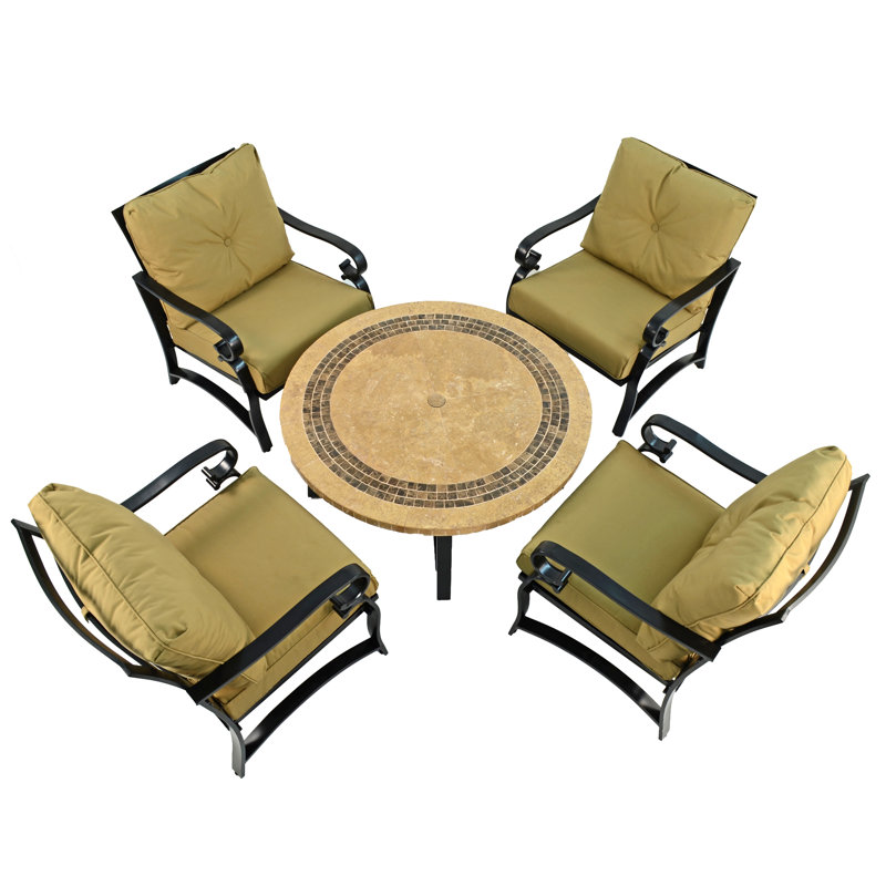 Vermont 110cm COFFEE Table with 4 WINDSOR DELUXE LOUNGE Chair