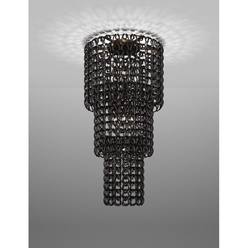 Giogali Ceiling Lamp Ca3 White Glossy Chrome E26 Ul, Matte Bronze, Black