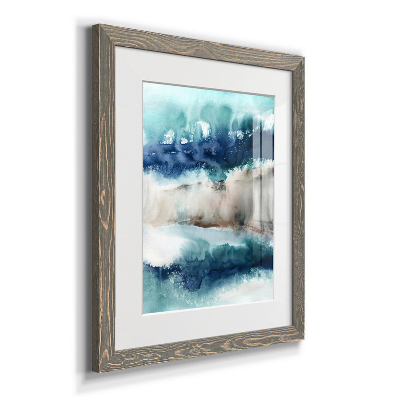 " Rainy Paris I ", Gray Framed Paper, 37.5" H x 27.5" W x 1.5" D, White