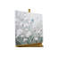 Hand -painted floral shimmer acrylic painting