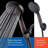 6-Setting High-Pressure Handheld Shower Head With Wall & Overhead Brackets - 2.5 GPM-113380491