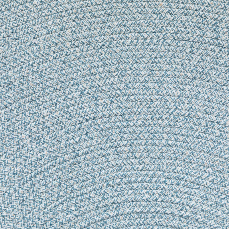 Round Dahlin Cotton Braided Area Rug, Round 170cm, Blue