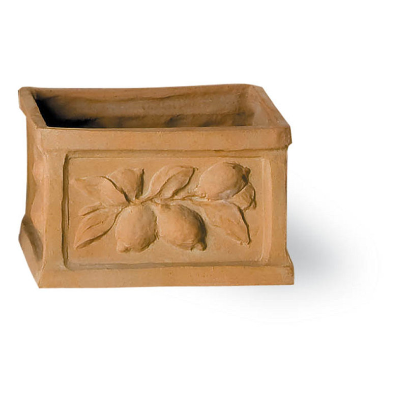 Zachariah Fiberglass Planter Box, 18 cm H x 30 cm W x 30 cm D