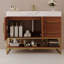 Meuble-lavabo autoportant moderne 36 po avec lavabo en céramique sans soudure et plateau en pierre frittée-51461681-51461682