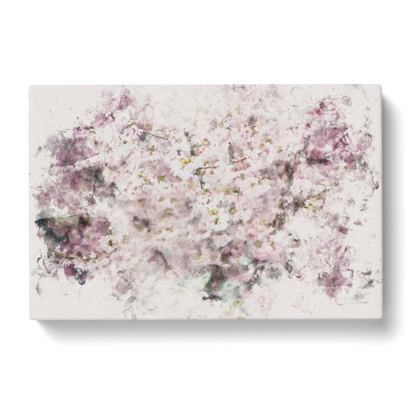 Pink Cherry Blossoms - Wrapped Canvas, 35cm H x 50cm W x 3cm D