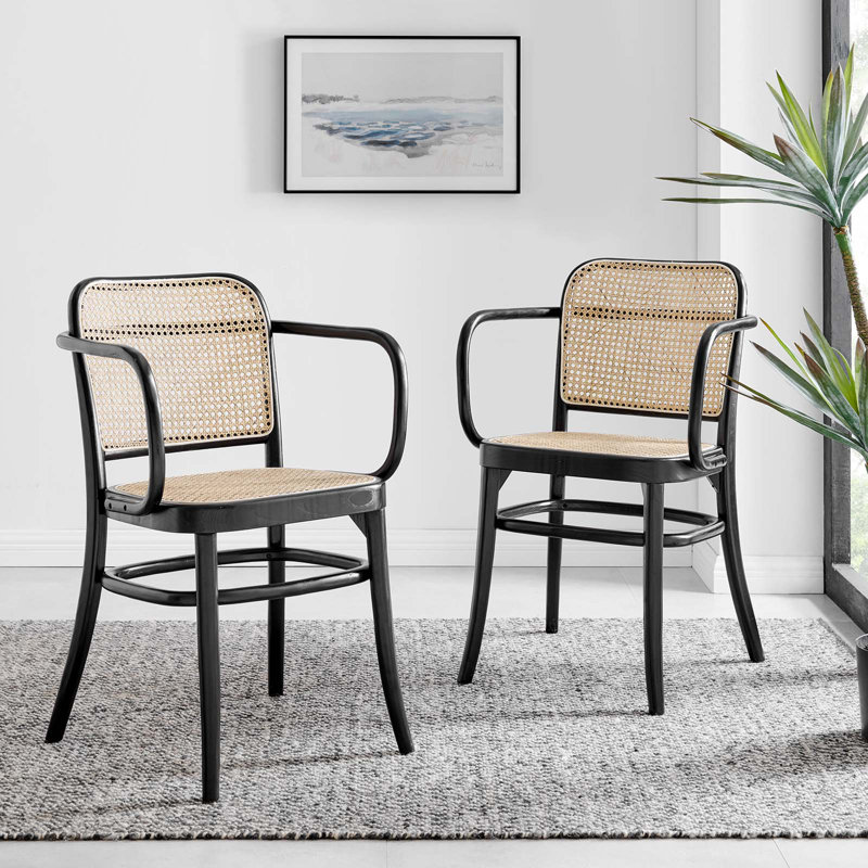 Modway Winona Wood Dining Chair Set of 2