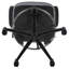 Mid-Back Mesh Ergonomic Drafting Chair with Adjustable Foot Ring and Flip-Up Arms-806635315