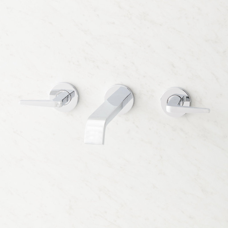 Robinet de salle de bain mural Drea, Chrome