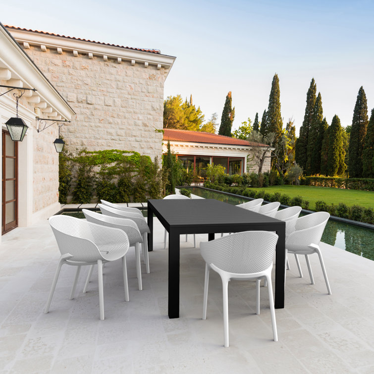 Farrah Rectangular 10 - Person Outdoor Dining Set