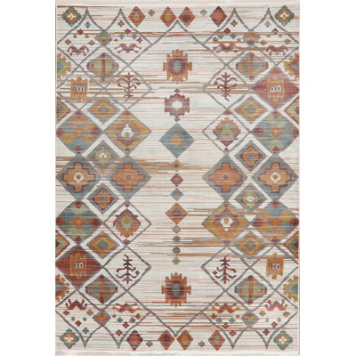 Tapis blanc en polypropylène Carlea