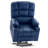 Dual Motor Power Recliner Lift Chair with Massage and Heat, Extended Footrest, Faux Leather-756688741