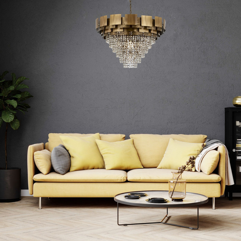 Lustre en cristal, Bronze