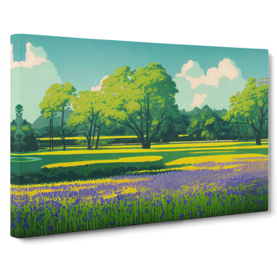 Miraculous Bluebell Field - Wrapped Canvas
