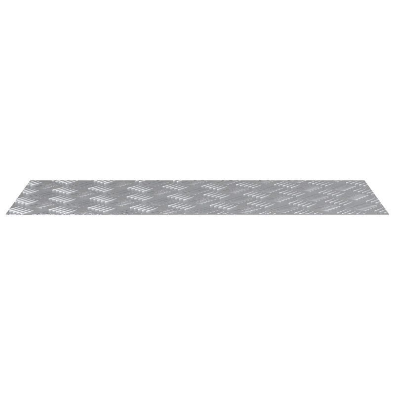 Silver Aluminium Stair Treads Rectangular, Rectangle 30cm x 80cm