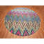 Tapis rond en soie noué à la main 11 pi 9 po x 11 pi 9 po D7358C0C5F6648D788E195ED5413ECC8