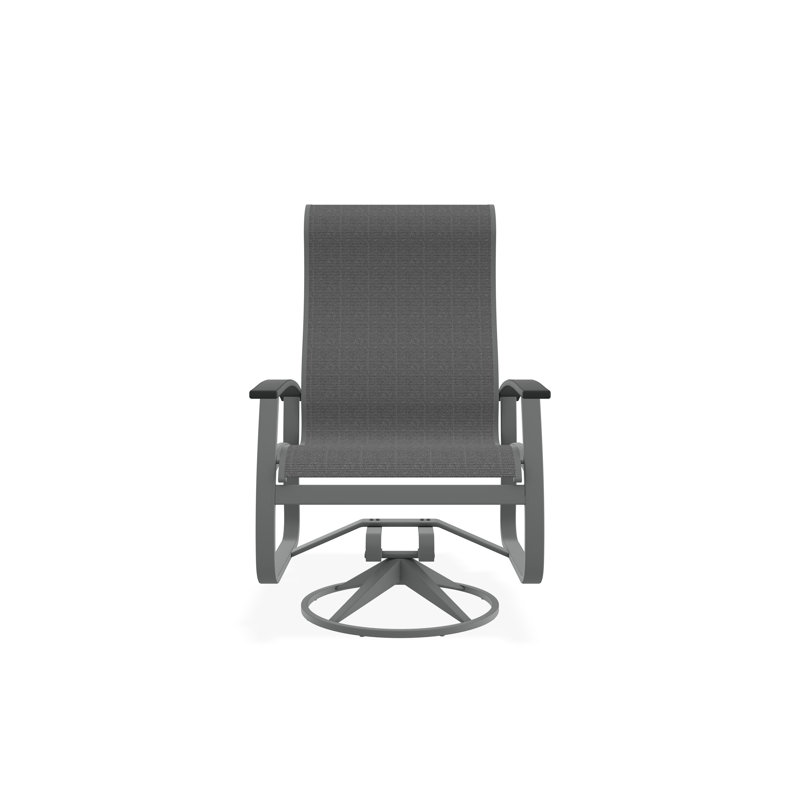 Belle Isle Outdoor Dining Chair, Titanium Sunbrella®, Graphite