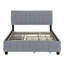 Lit plateforme tapissier en velours-672278612