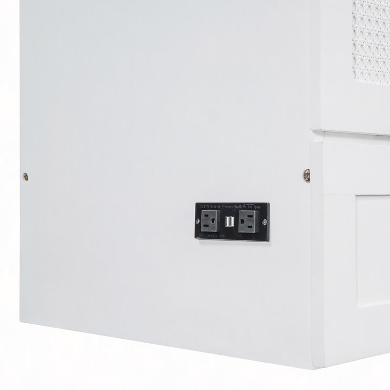 Lit escamotable avec grands tiroirs Murphy, Blanc, Grand