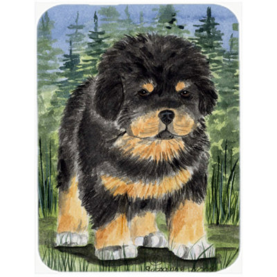 Winston Porter Yokley Tibetan Mastiff Glass Cutting Board