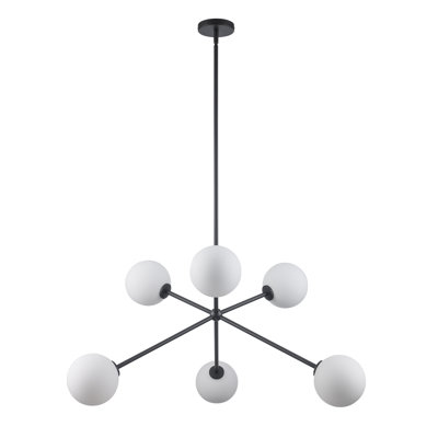 Luminaire suspendu Spoutnik à 6 lumières Minna