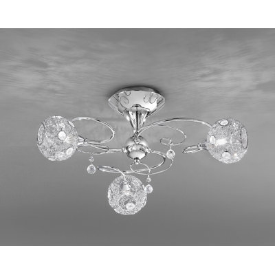 Glass Semi Flush Mount