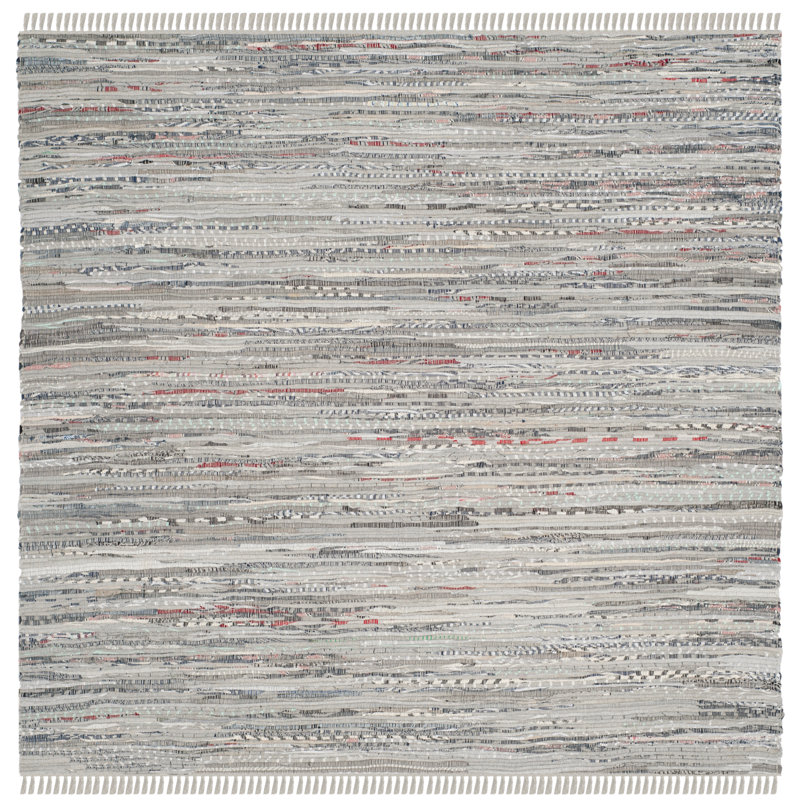 Wincanton Rug Hand Woven Cotton Abstract Rug, Square 6'