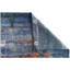 Tapis bleu foncé et rouille de haute qualité noué à la main-100646851