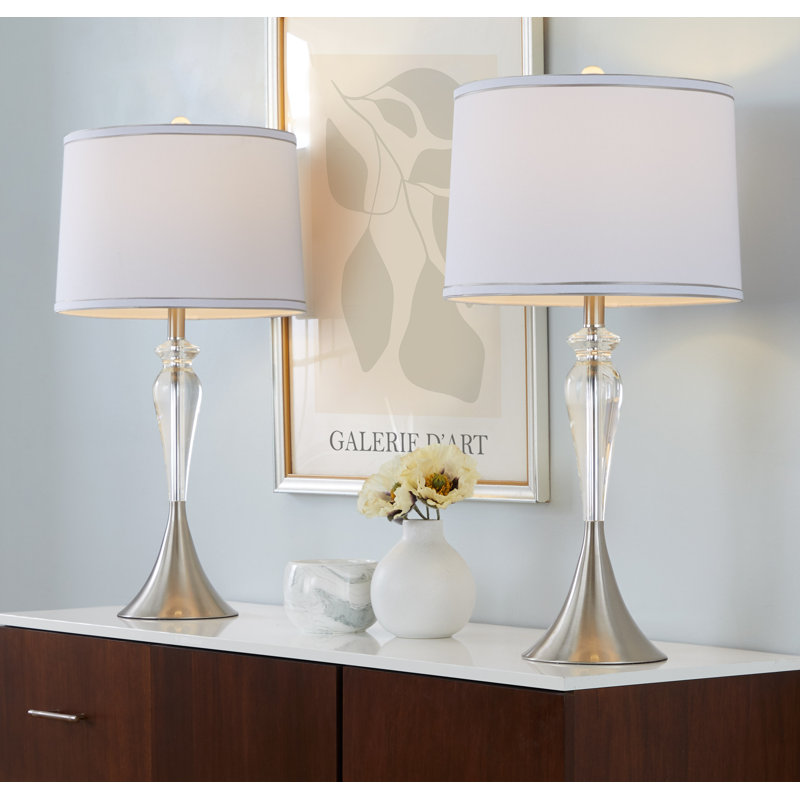 Kateryn 28" Crystal Table Lamp Set