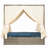 Outdoor Sun Bed With Curtain And Adjustable Backrest-1546612935