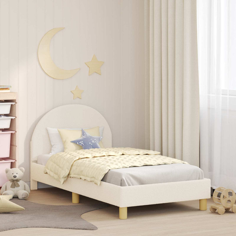 Bed Frame, Cream, European Toddler (80 x 160cm)