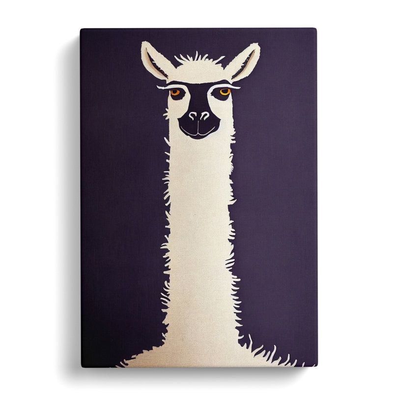 Llama Design Vol.2 - Wrapped Canvas, 76cm H x 50cm W x 3cm D