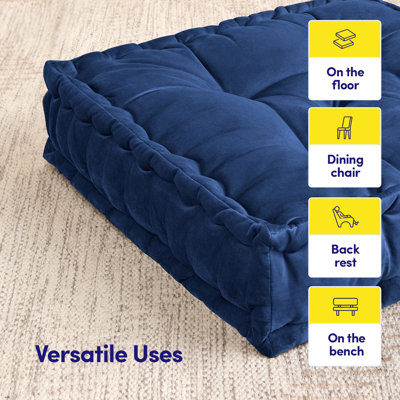 Grand coussin de yoga réversible