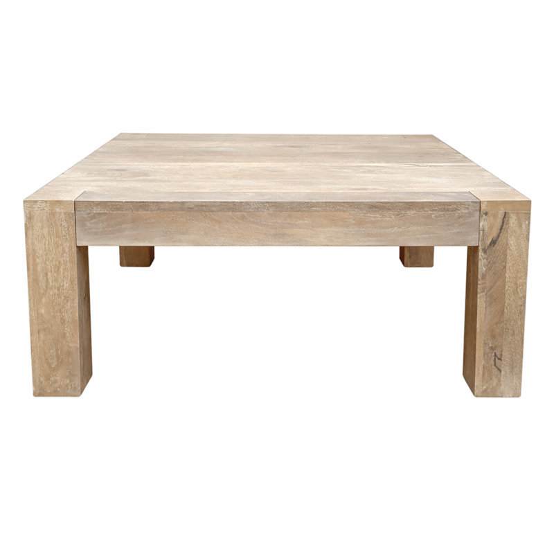 Table basse Maybee, light white wash