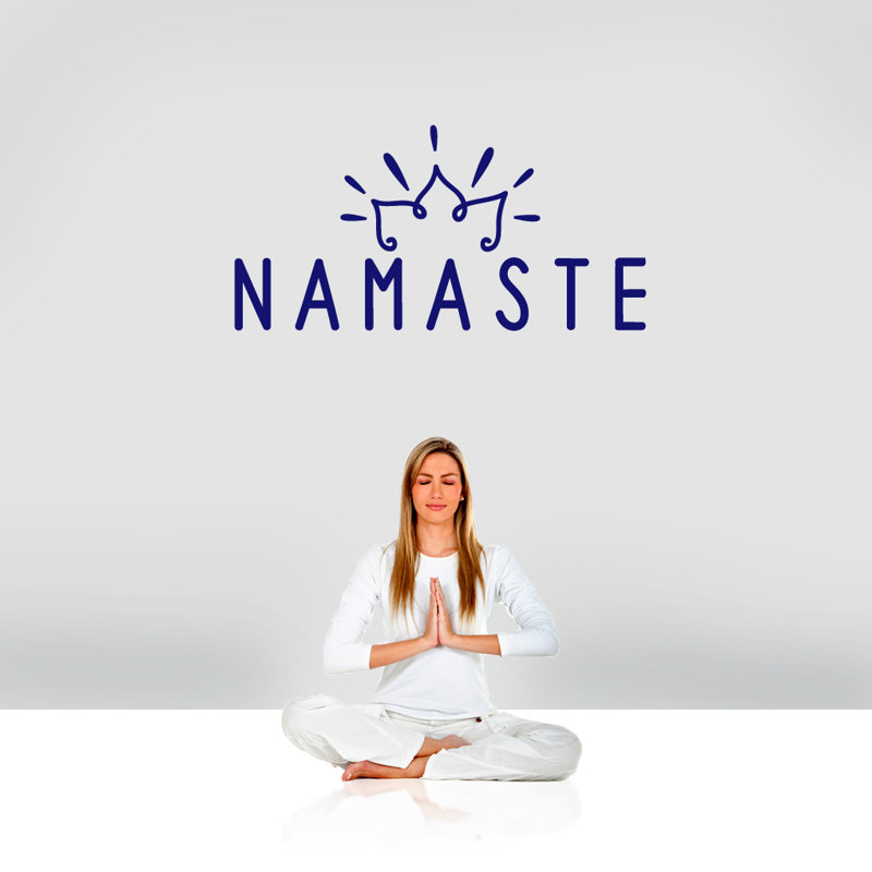 Adhésif décoratif Namaste, Bleu marine