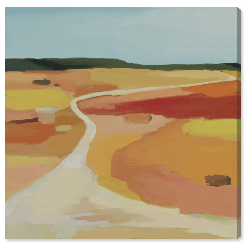 Yellow Road Print by Oliver Gal, Gallery Wrapped, 40"H x 40"W