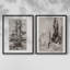 «Vintage Landscape XL», impression giclée sur cadre - ensemble de 2-1194882746-1194882747