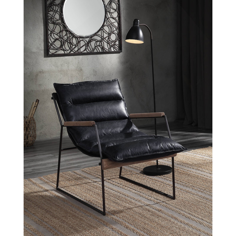 Chaise d'appoint, fauteuil avec structure en métal