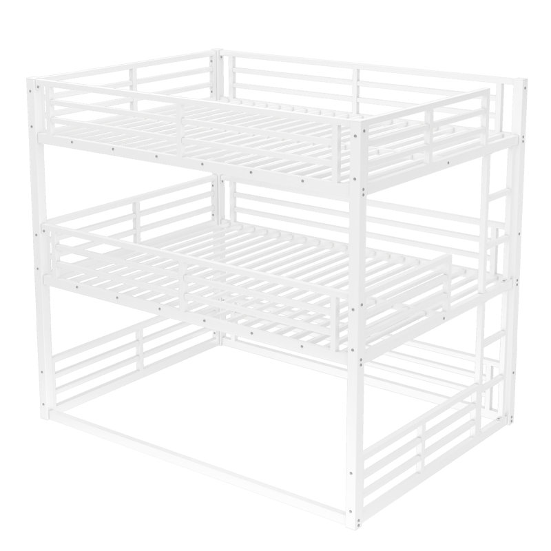 Queen Over Queen Over Queen Bunk Bed