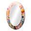 Pozzi corail fantaisiste botanique sauvage II - miroir mural botanique, miroir décoratif corail, art imprimé en métal-963962353-963962352